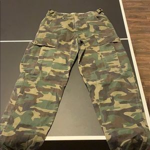 High waisted army cargo pant